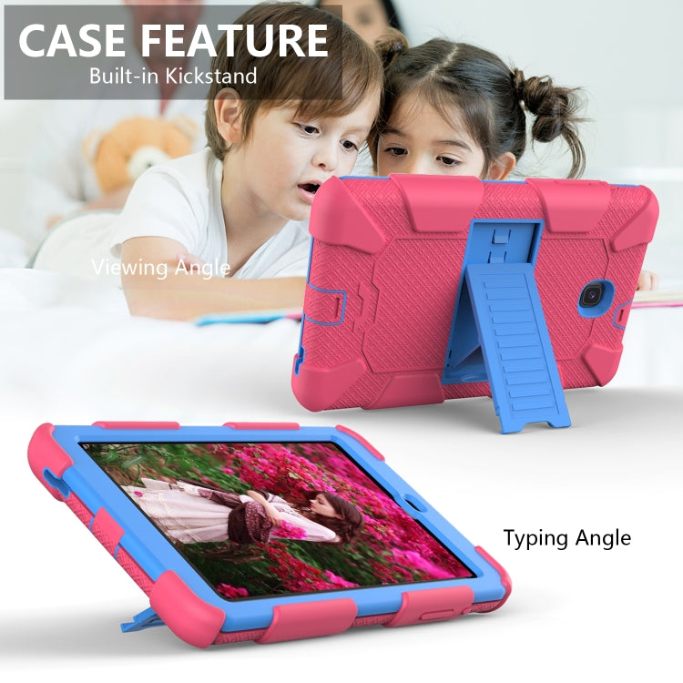 Shockproof Two-color Silicone Protection Shell for Galaxy Tab A 8.0 (2018) T387, with Holder