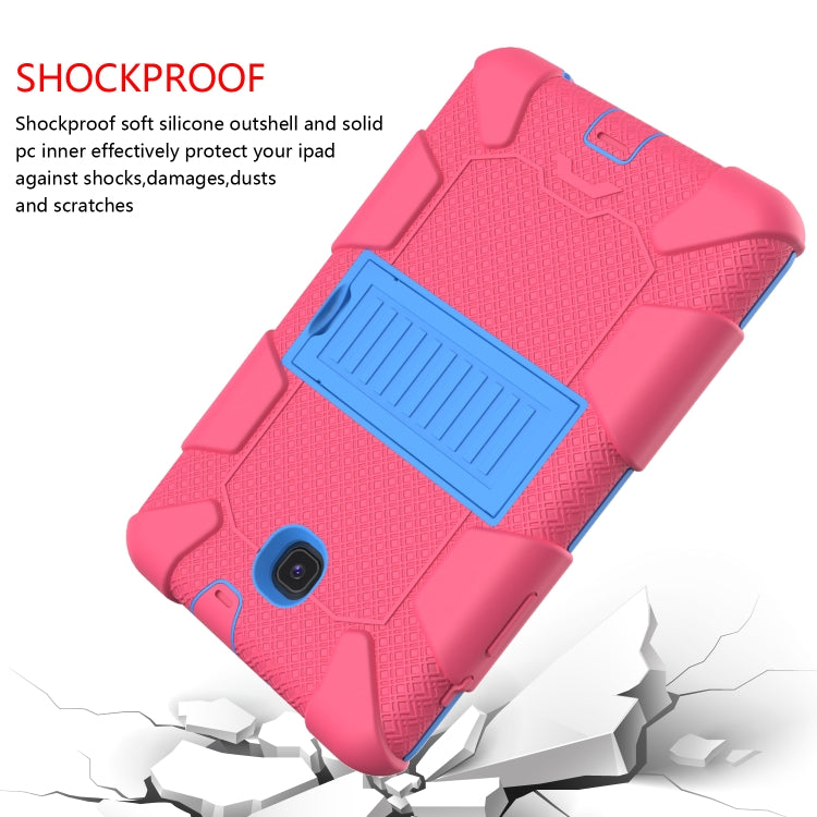 Shockproof Two-color Silicone Protection Shell for Galaxy Tab A 8.0 (2018) T387, with Holder