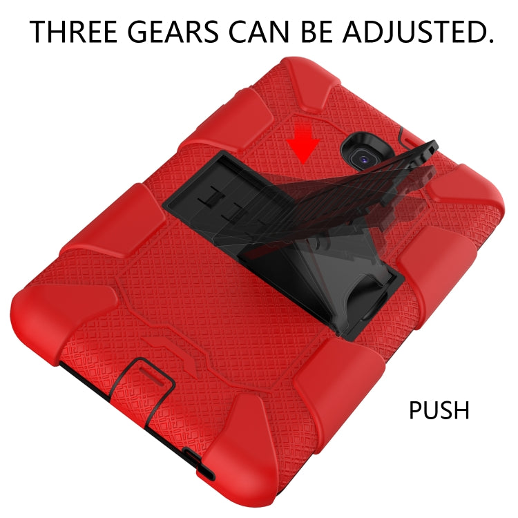 Shockproof Two-color Silicone Protection Shell for Galaxy Tab A 8.0 (2018) T387, with Holder
