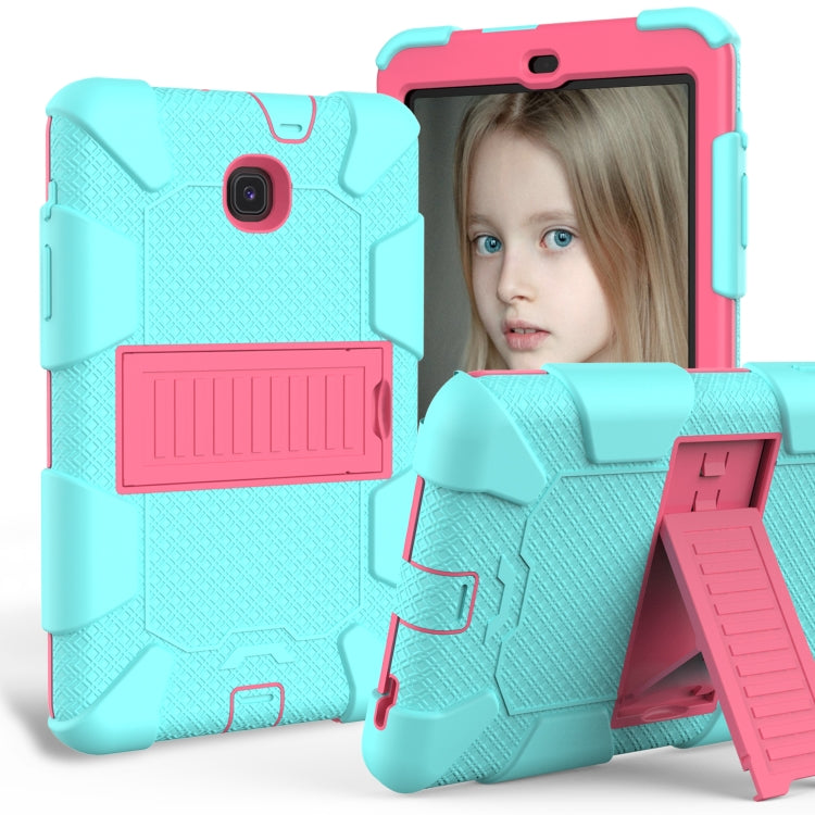 Shockproof Two-color Silicone Protection Shell for Galaxy Tab A 8.0 (2018) T387, with Holder