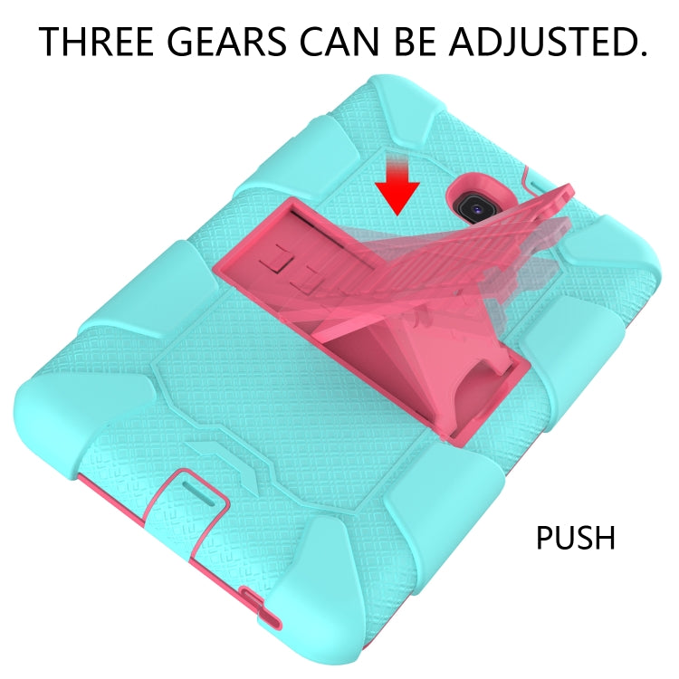 Shockproof Two-color Silicone Protection Shell for Galaxy Tab A 8.0 (2018) T387, with Holder