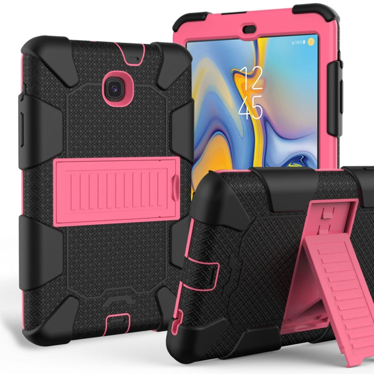 Shockproof Two-color Silicone Protection Shell for Galaxy Tab A 8.0 (2018) T387, with Holder