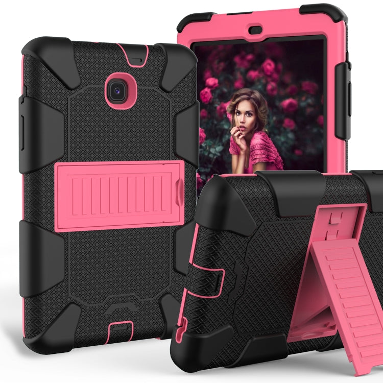 Shockproof Two-color Silicone Protection Shell for Galaxy Tab A 8.0 (2018) T387, with Holder