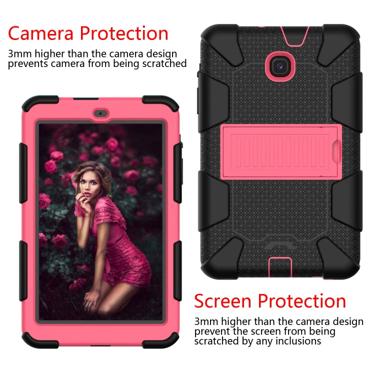Shockproof Two-color Silicone Protection Shell for Galaxy Tab A 8.0 (2018) T387, with Holder