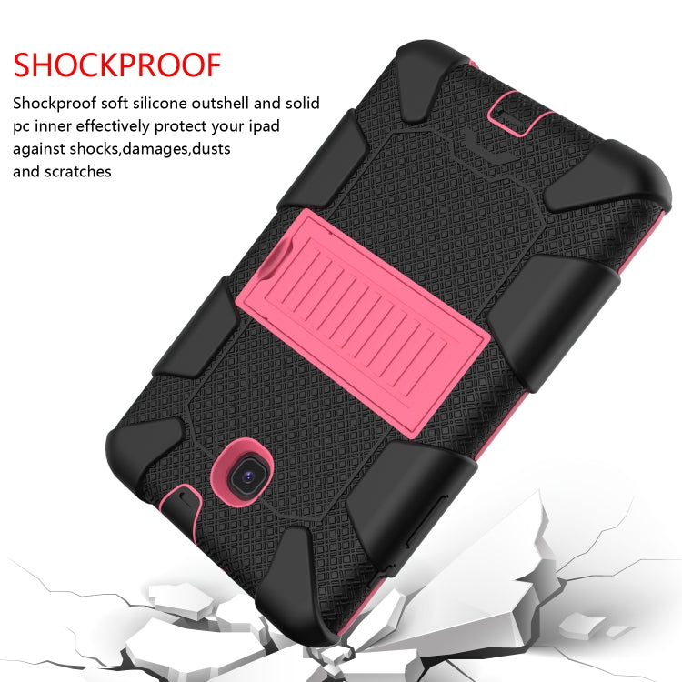 Shockproof Two-color Silicone Protection Shell for Galaxy Tab A 8.0 (2018) T387, with Holder