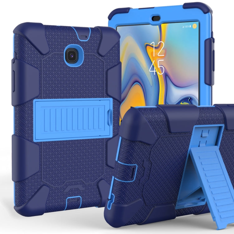 Shockproof Two-color Silicone Protection Shell for Galaxy Tab A 8.0 (2018) T387, with Holder