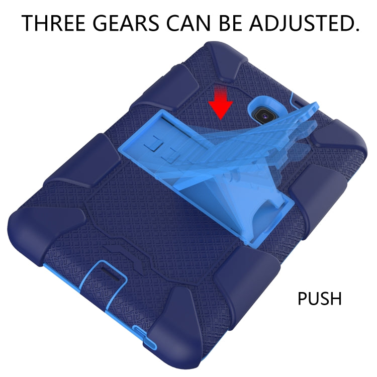 Shockproof Two-color Silicone Protection Shell for Galaxy Tab A 8.0 (2018) T387, with Holder