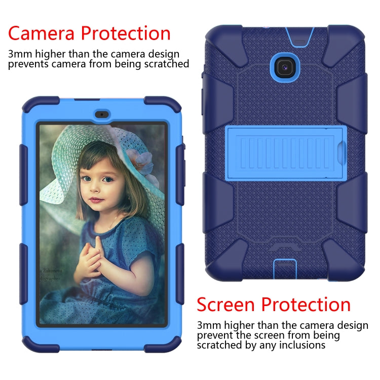Shockproof Two-color Silicone Protection Shell for Galaxy Tab A 8.0 (2018) T387, with Holder