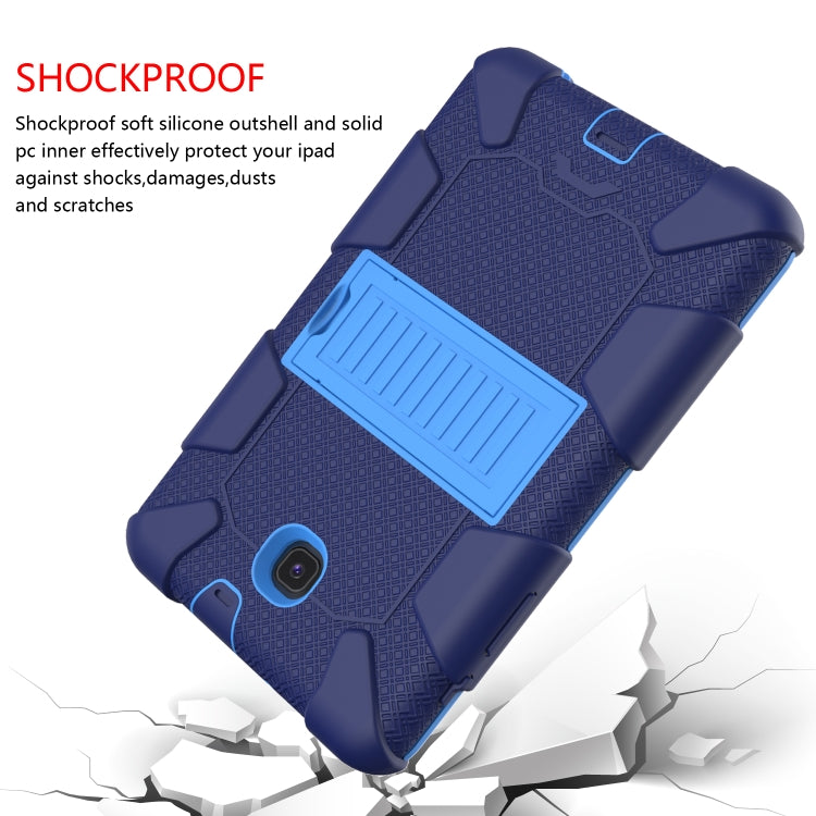Shockproof Two-color Silicone Protection Shell for Galaxy Tab A 8.0 (2018) T387, with Holder