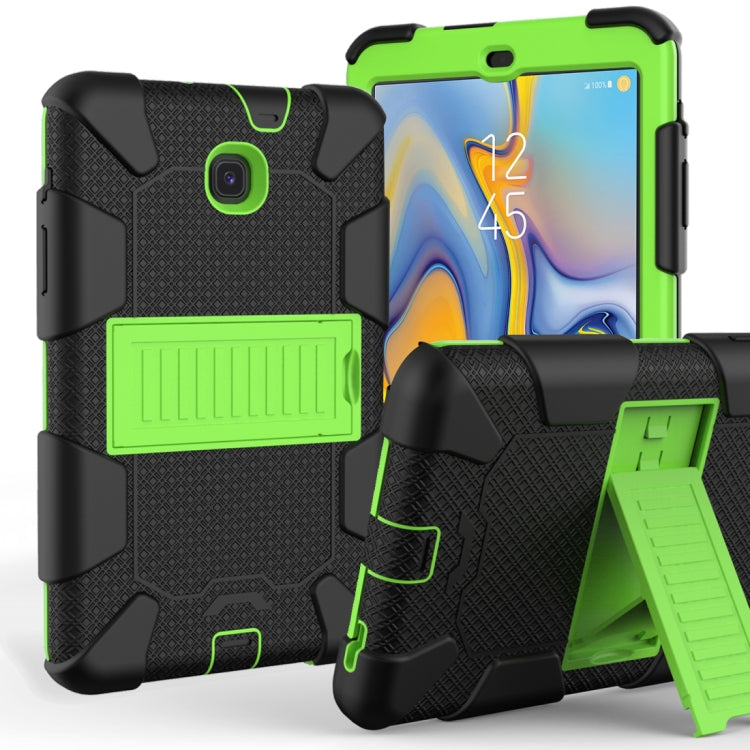 Shockproof Two-color Silicone Protection Shell for Galaxy Tab A 8.0 (2018) T387, with Holder