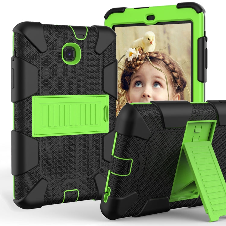 Shockproof Two-color Silicone Protection Shell for Galaxy Tab A 8.0 (2018) T387, with Holder