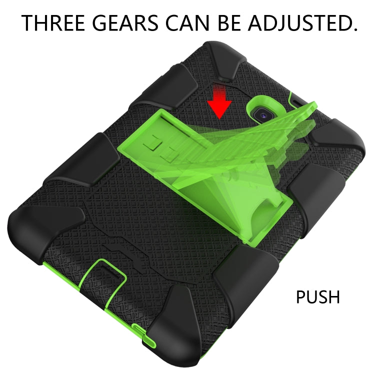 Shockproof Two-color Silicone Protection Shell for Galaxy Tab A 8.0 (2018) T387, with Holder