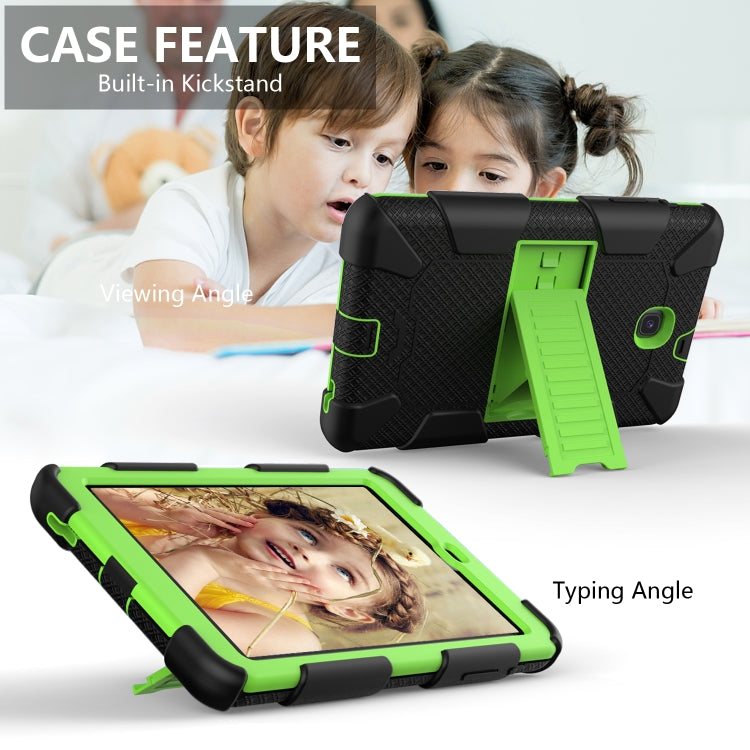 Shockproof Two-color Silicone Protection Shell for Galaxy Tab A 8.0 (2018) T387, with Holder