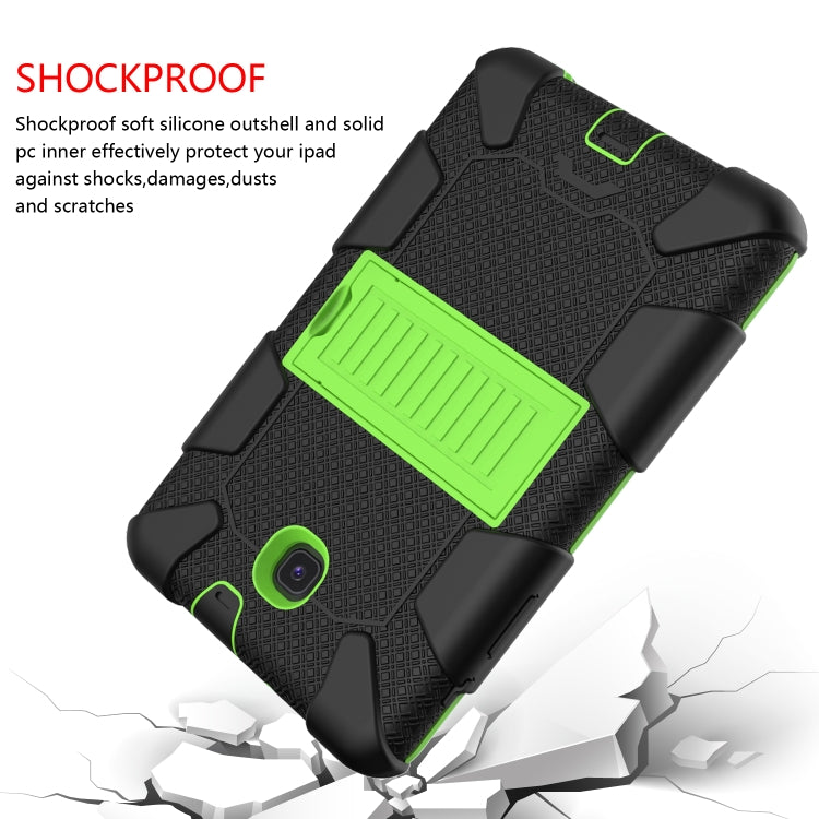 Shockproof Two-color Silicone Protection Shell for Galaxy Tab A 8.0 (2018) T387, with Holder