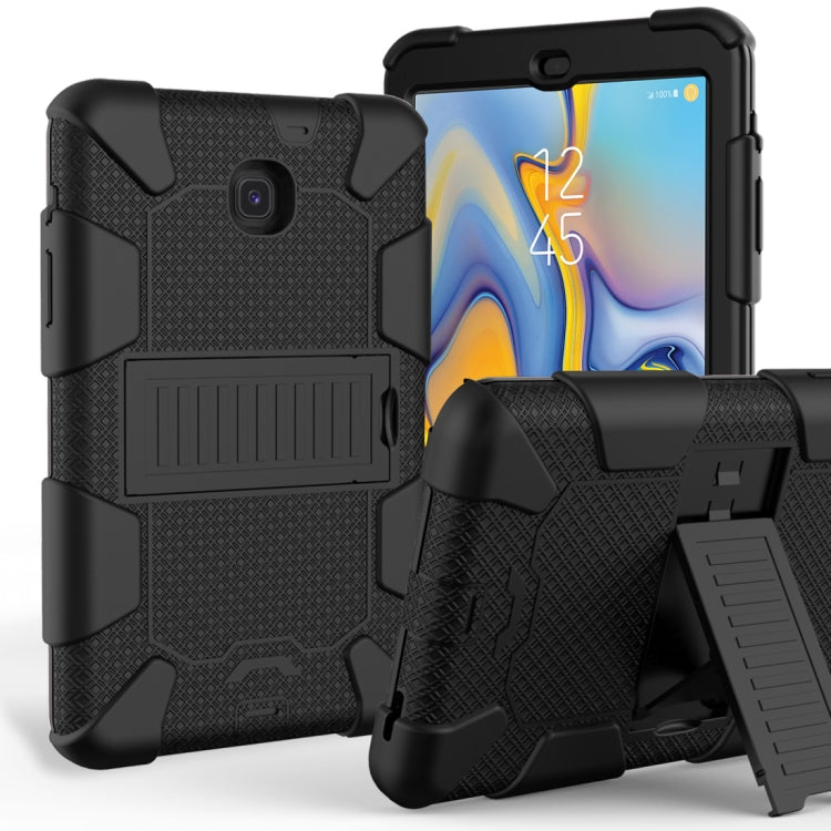 Shockproof Two-color Silicone Protection Shell for Galaxy Tab A 8.0 (2018) T387, with Holder