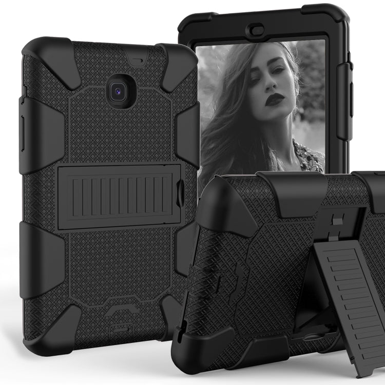 Shockproof Two-color Silicone Protection Shell for Galaxy Tab A 8.0 (2018) T387, with Holder