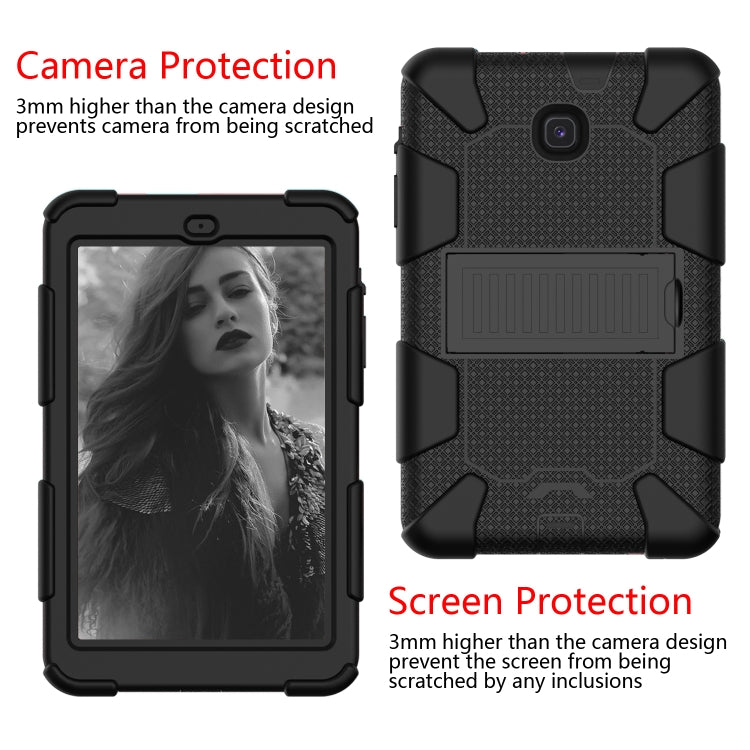 Shockproof Two-color Silicone Protection Shell for Galaxy Tab A 8.0 (2018) T387, with Holder