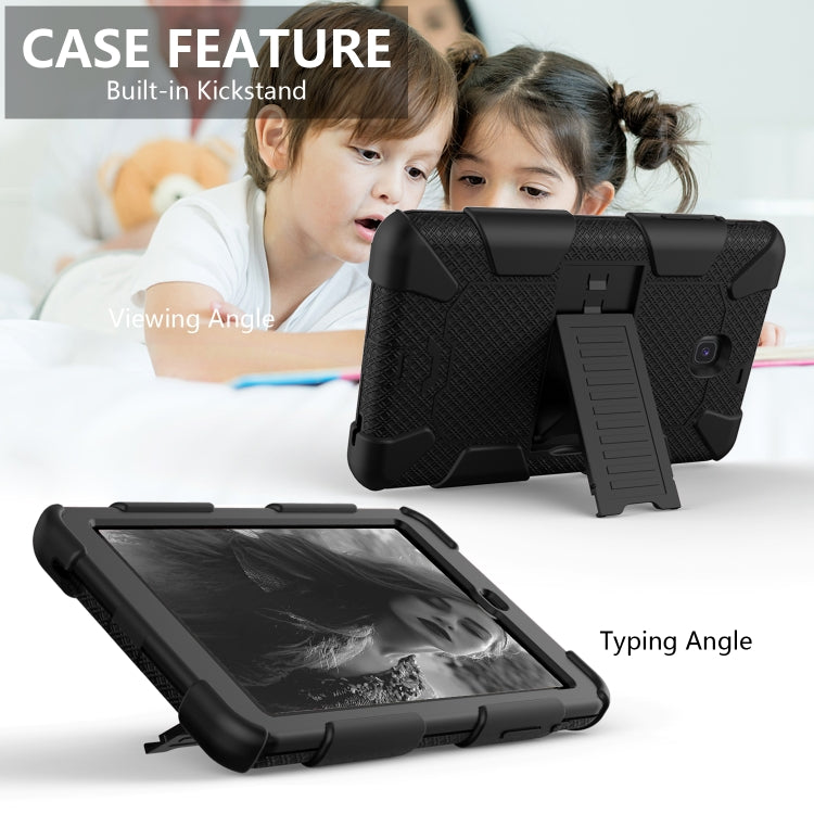 Shockproof Two-color Silicone Protection Shell for Galaxy Tab A 8.0 (2018) T387, with Holder