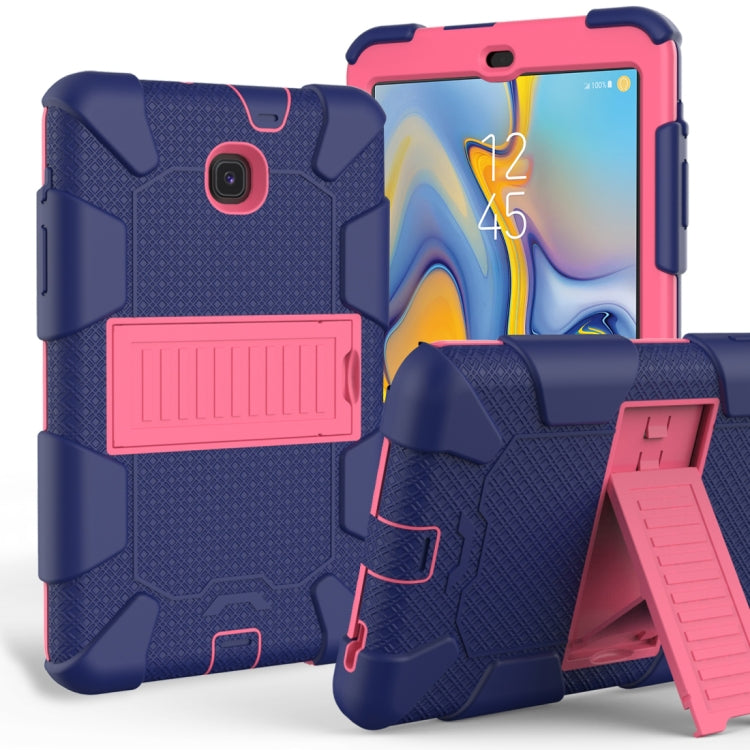 Shockproof Two-color Silicone Protection Shell for Galaxy Tab A 8.0 (2018) T387, with Holder