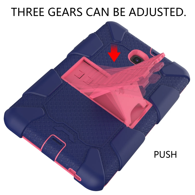 Shockproof Two-color Silicone Protection Shell for Galaxy Tab A 8.0 (2018) T387, with Holder