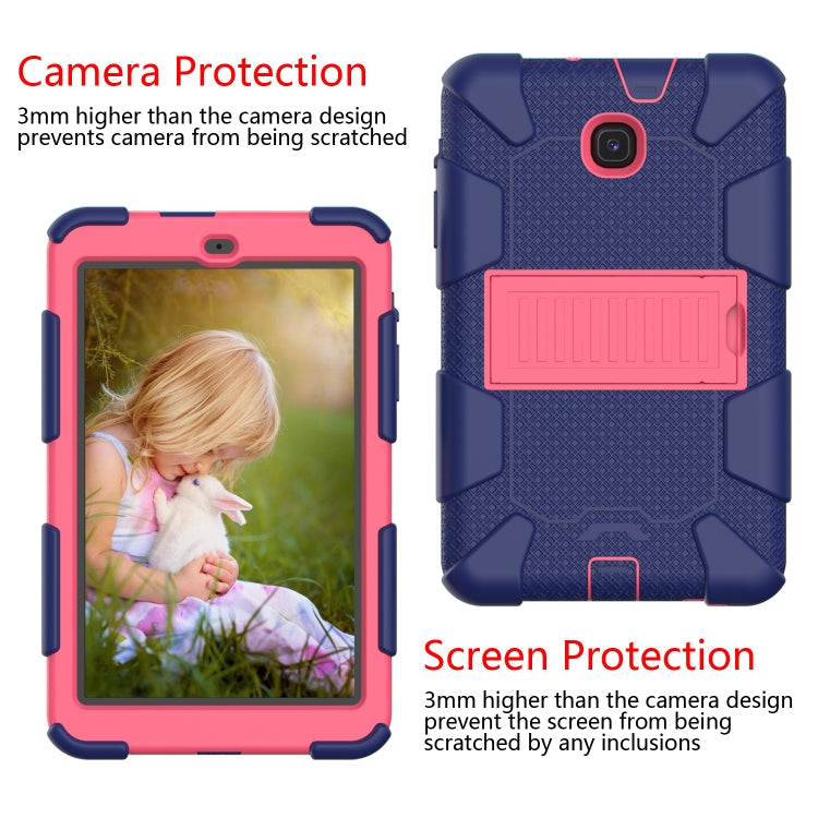 Shockproof Two-color Silicone Protection Shell for Galaxy Tab A 8.0 (2018) T387, with Holder