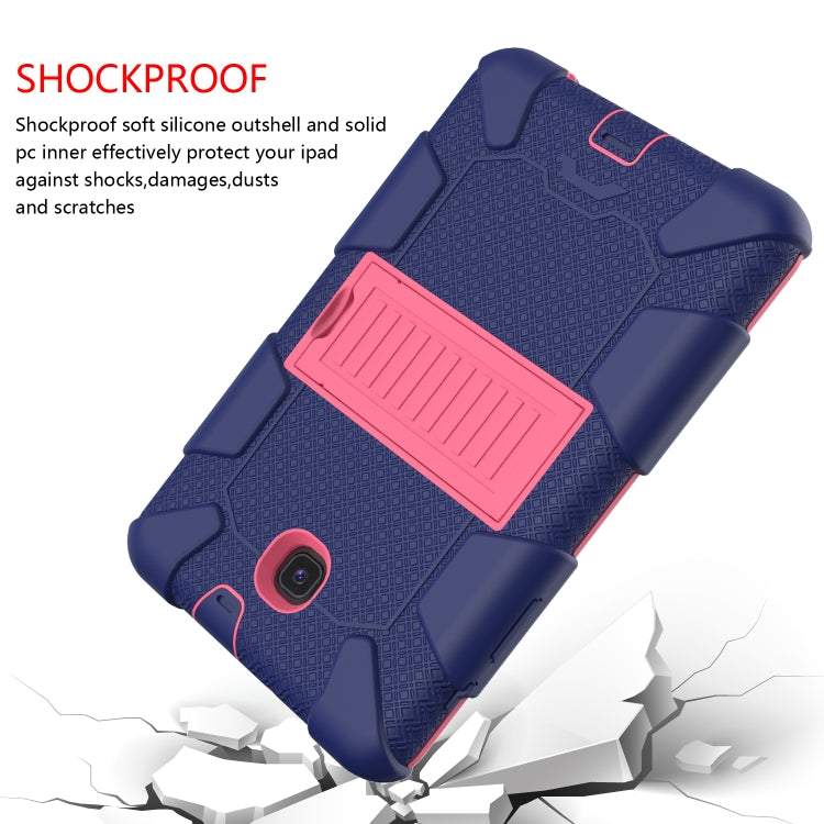 Shockproof Two-color Silicone Protection Shell for Galaxy Tab A 8.0 (2018) T387, with Holder
