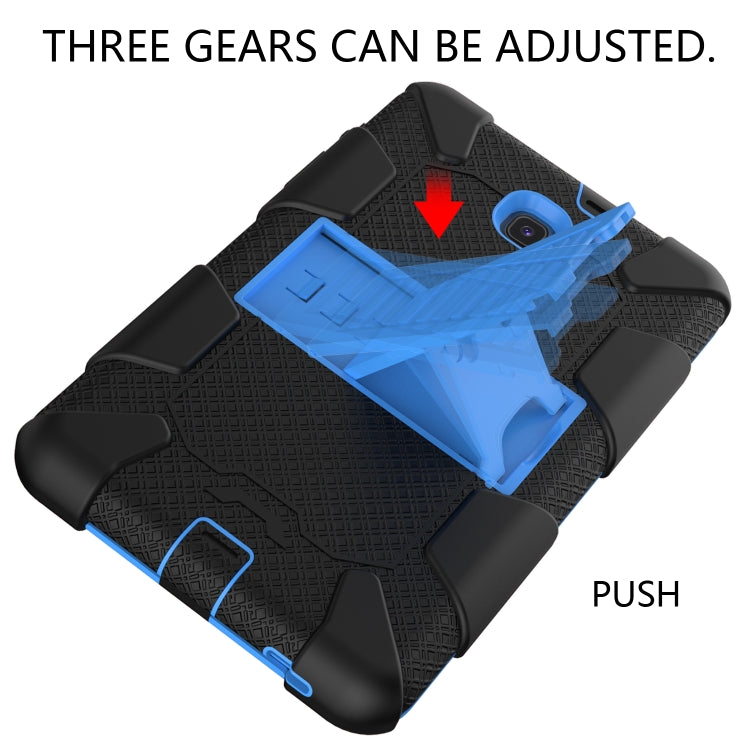 Shockproof Two-color Silicone Protection Shell for Galaxy Tab A 8.0 (2018) T387, with Holder