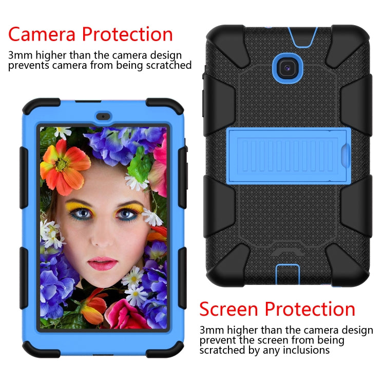 Shockproof Two-color Silicone Protection Shell for Galaxy Tab A 8.0 (2018) T387, with Holder