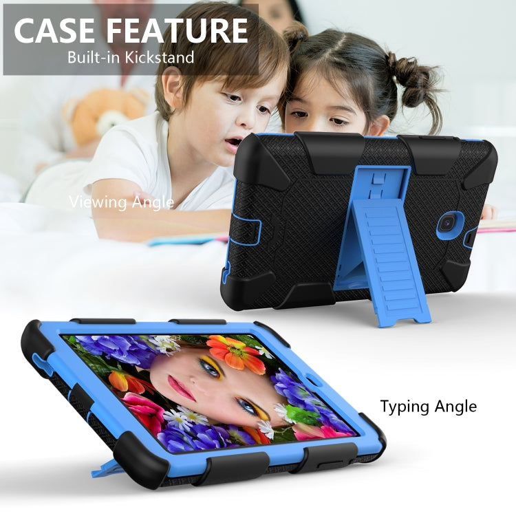 Shockproof Two-color Silicone Protection Shell for Galaxy Tab A 8.0 (2018) T387, with Holder
