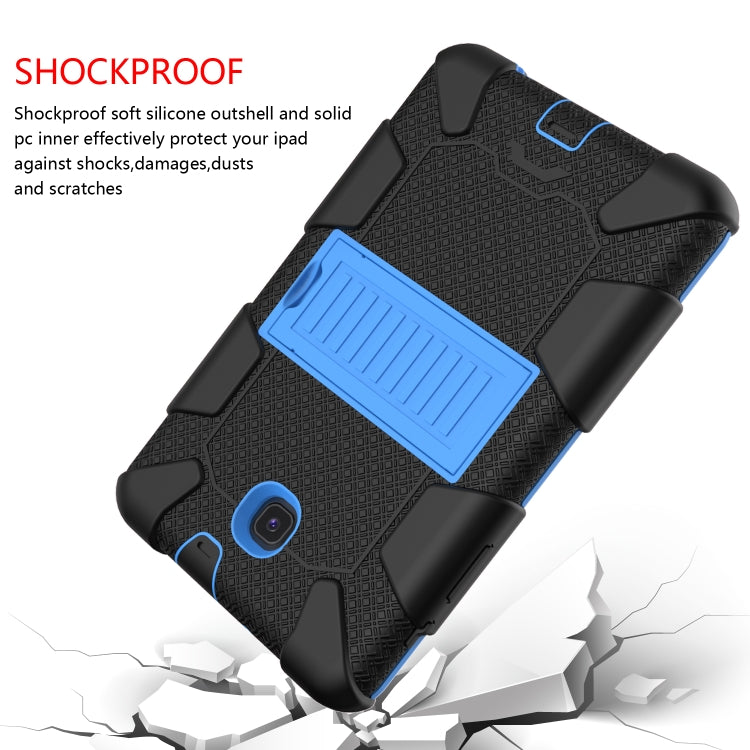Shockproof Two-color Silicone Protection Shell for Galaxy Tab A 8.0 (2018) T387, with Holder