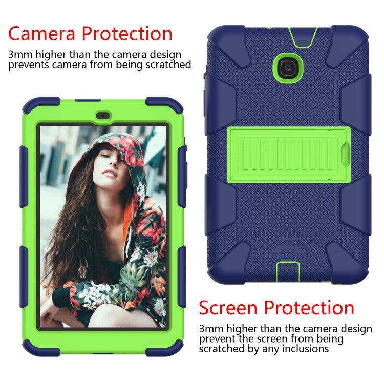 Shockproof Two-color Silicone Protection Shell for Galaxy Tab A 8.0 (2018) T387, with Holder