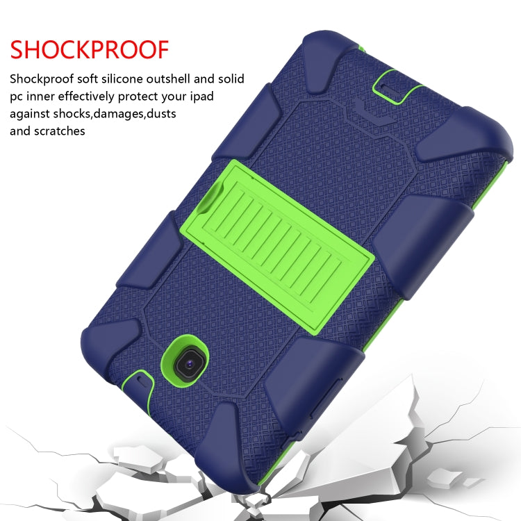 Shockproof Two-color Silicone Protection Shell for Galaxy Tab A 8.0 (2018) T387, with Holder