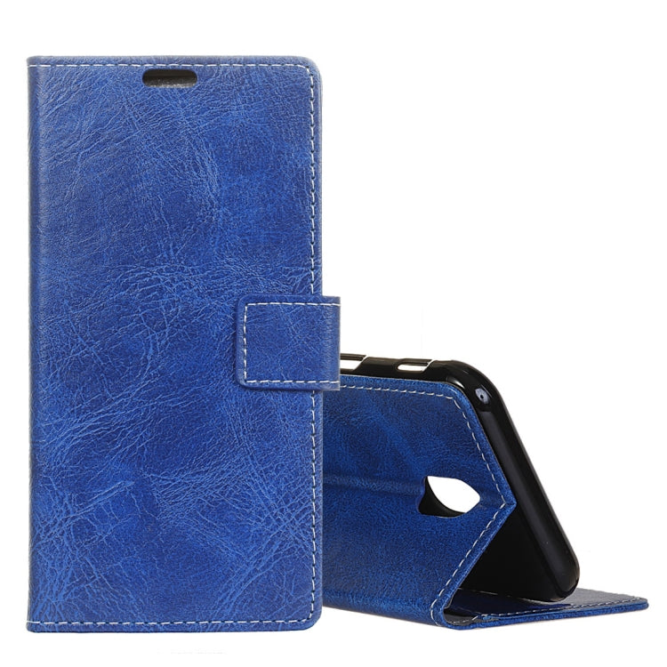Retro Crazy Horse Texture Horizontal Flip Leather Case for Galaxy J7 (2018), with Holder & Card Slots & Photo Frame