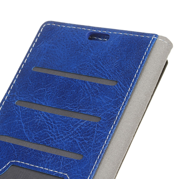 Retro Crazy Horse Texture Horizontal Flip Leather Case for Galaxy J7 (2018), with Holder & Card Slots & Photo Frame
