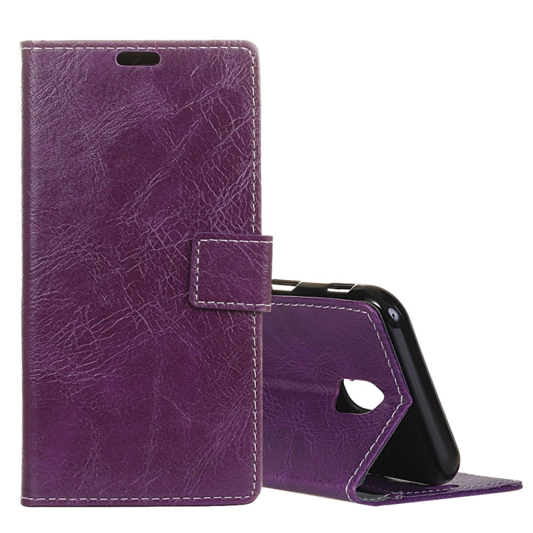 Retro Crazy Horse Texture Horizontal Flip Leather Case for Galaxy J7 (2018), with Holder & Card Slots & Photo Frame