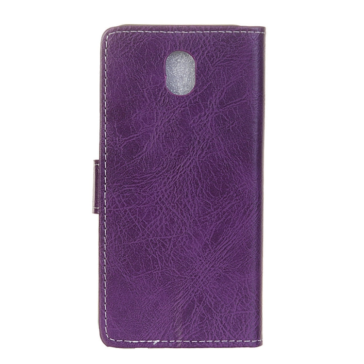 Retro Crazy Horse Texture Horizontal Flip Leather Case for Galaxy J7 (2018), with Holder & Card Slots & Photo Frame