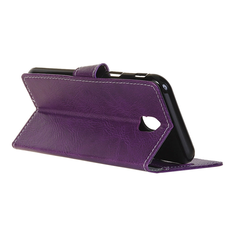 Retro Crazy Horse Texture Horizontal Flip Leather Case for Galaxy J7 (2018), with Holder & Card Slots & Photo Frame