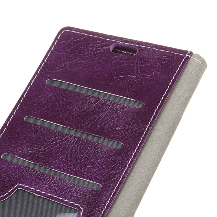 Retro Crazy Horse Texture Horizontal Flip Leather Case for Galaxy J7 (2018), with Holder & Card Slots & Photo Frame