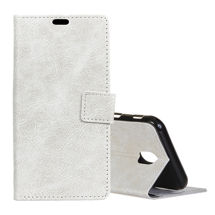 Retro Crazy Horse Texture Horizontal Flip Leather Case for Galaxy J7 (2018), with Holder & Card Slots & Photo Frame