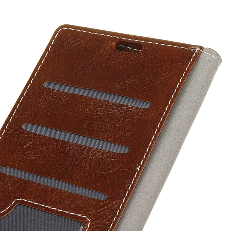 Retro Crazy Horse Texture Horizontal Flip Leather Case for Galaxy J7 (2018), with Holder & Card Slots & Photo Frame