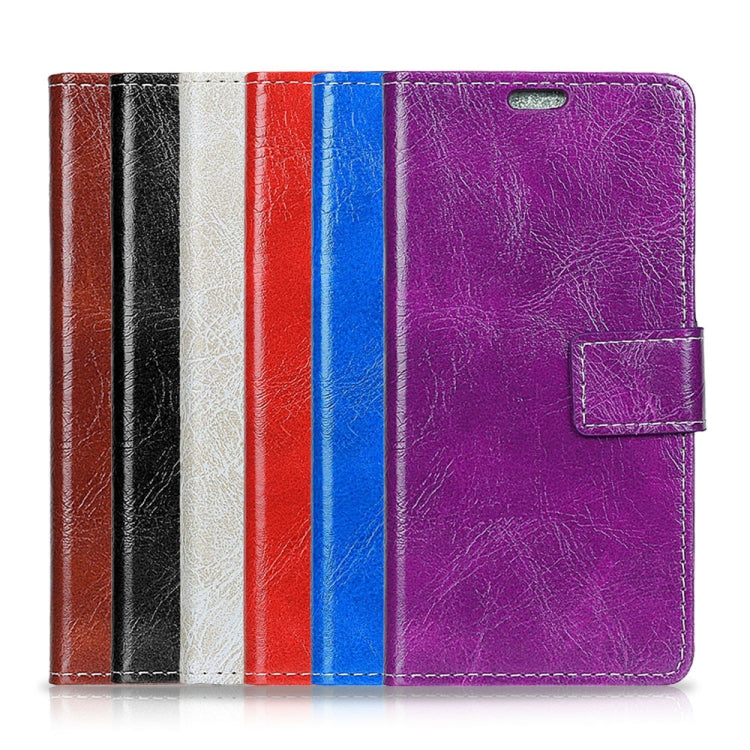 Retro Crazy Horse Texture Horizontal Flip Leather Case for Galaxy J7 (2018), with Holder & Card Slots & Photo Frame