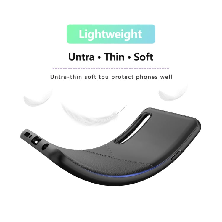 Ultra-thin Shockproof Soft TPU + Leather Case for Galaxy A7 (2018)
