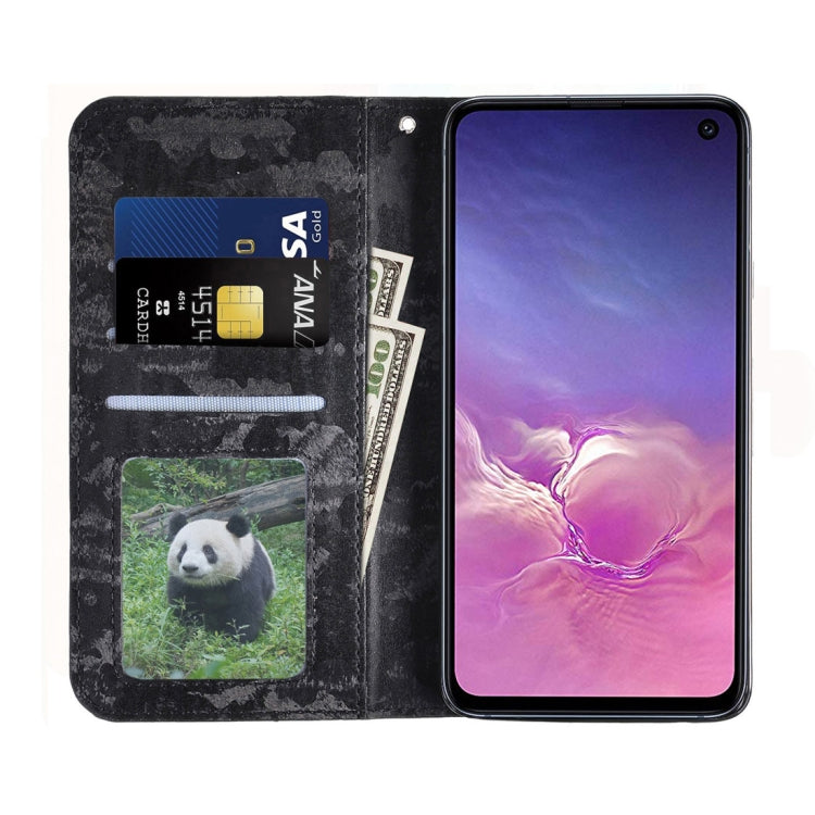 Horizontal Flip 3D Gradient Color PU + TPU Leather Case for Galaxy S10e, with Holder & Card Slots & Photo frame