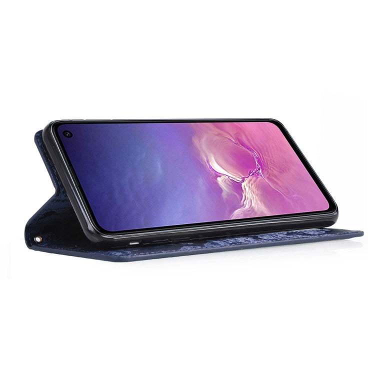 Horizontal Flip 3D Gradient Color PU + TPU Leather Case for Galaxy S10e, with Holder & Card Slots & Photo frame