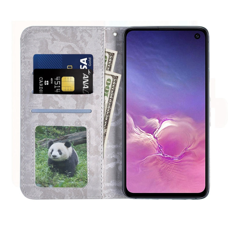 Horizontal Flip 3D Gradient Color PU + TPU Leather Case for Galaxy S10e, with Holder & Card Slots & Photo frame