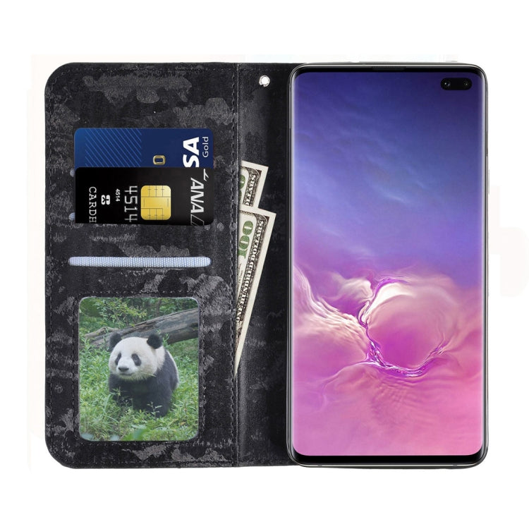 Horizontal Flip 3D Gradient Color PU + TPU Leather Case for Galaxy S10+, with Holder & Card Slots & Photo frame