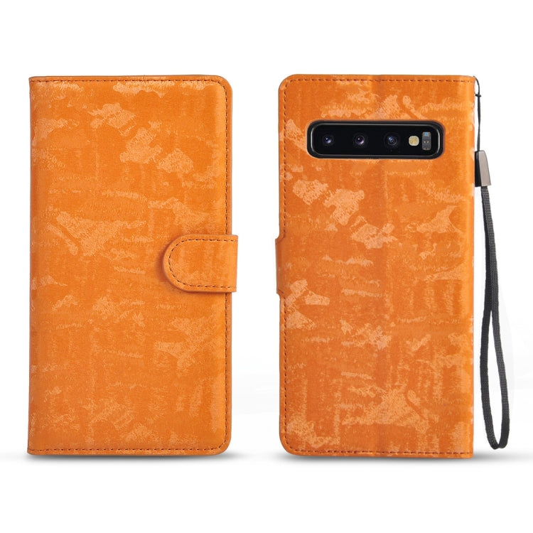 Horizontal Flip 3D Gradient Color PU + TPU Leather Case for Galaxy S10+, with Holder & Card Slots & Photo frame