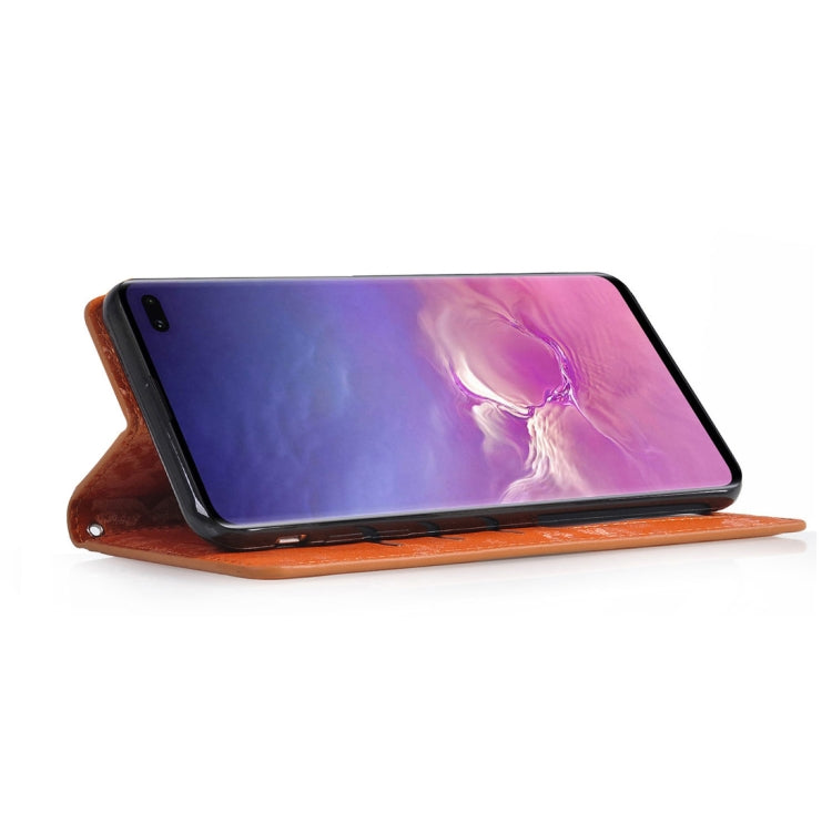 Horizontal Flip 3D Gradient Color PU + TPU Leather Case for Galaxy S10+, with Holder & Card Slots & Photo frame