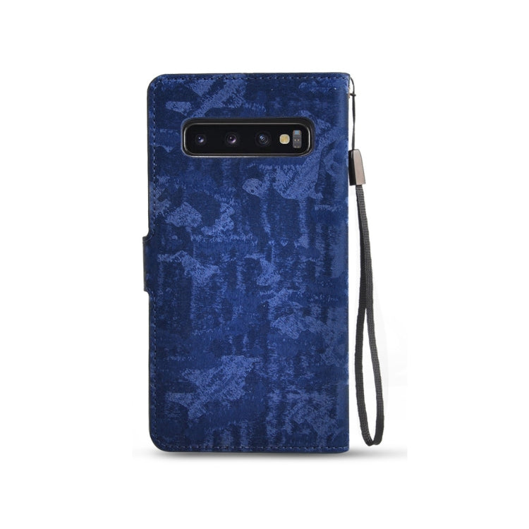 Horizontal Flip 3D Gradient Color PU + TPU Leather Case for Galaxy S10+, with Holder & Card Slots & Photo frame