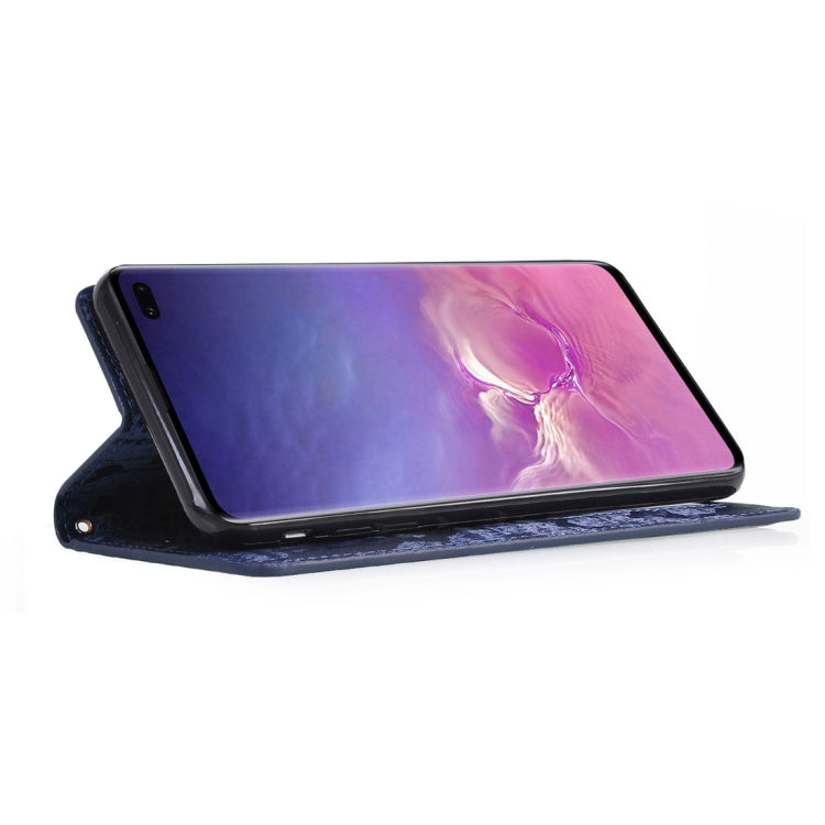 Horizontal Flip 3D Gradient Color PU + TPU Leather Case for Galaxy S10+, with Holder & Card Slots & Photo frame